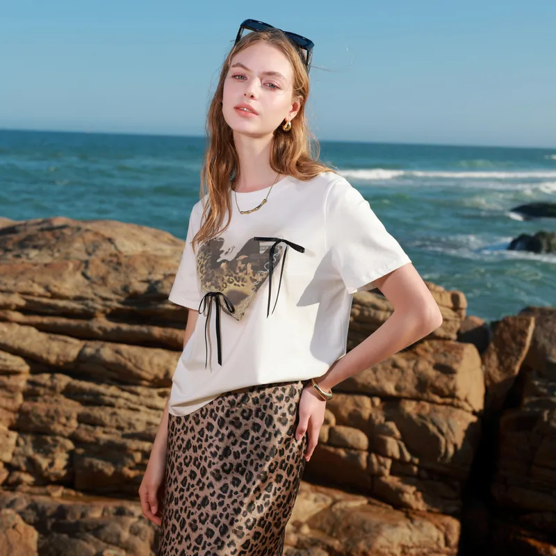 3COLOUR T Shirt Women's Cloud White-5