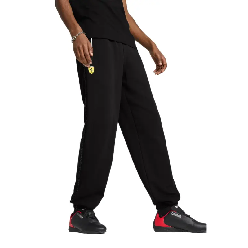 PUMA x Ferrari SCUDERIA Knitted Sweatpants Men's Black-2