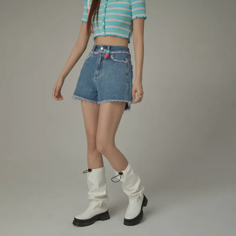 CHUU Denim Shorts Women's Denim Blue-2