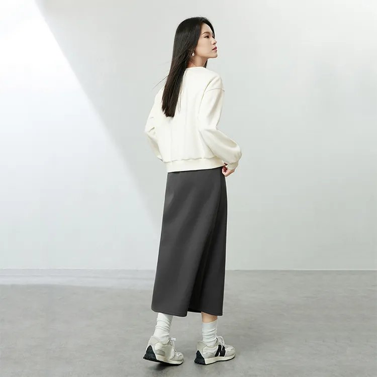 SENTUBILA Casual Suits Women's White & Gray Color-4