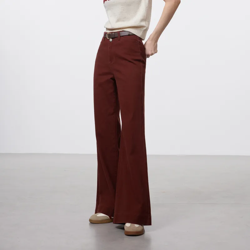 3COLOUR Jeans Women's Burgundy-6