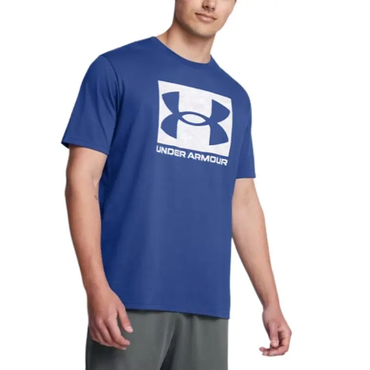 Under Armour ABC Camo Boxed Logo T Shirt Men's Blue-2