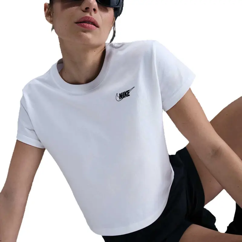 Nike Sportswear Club Women's Short Sleeve Cropped Graphic T Shirt-2