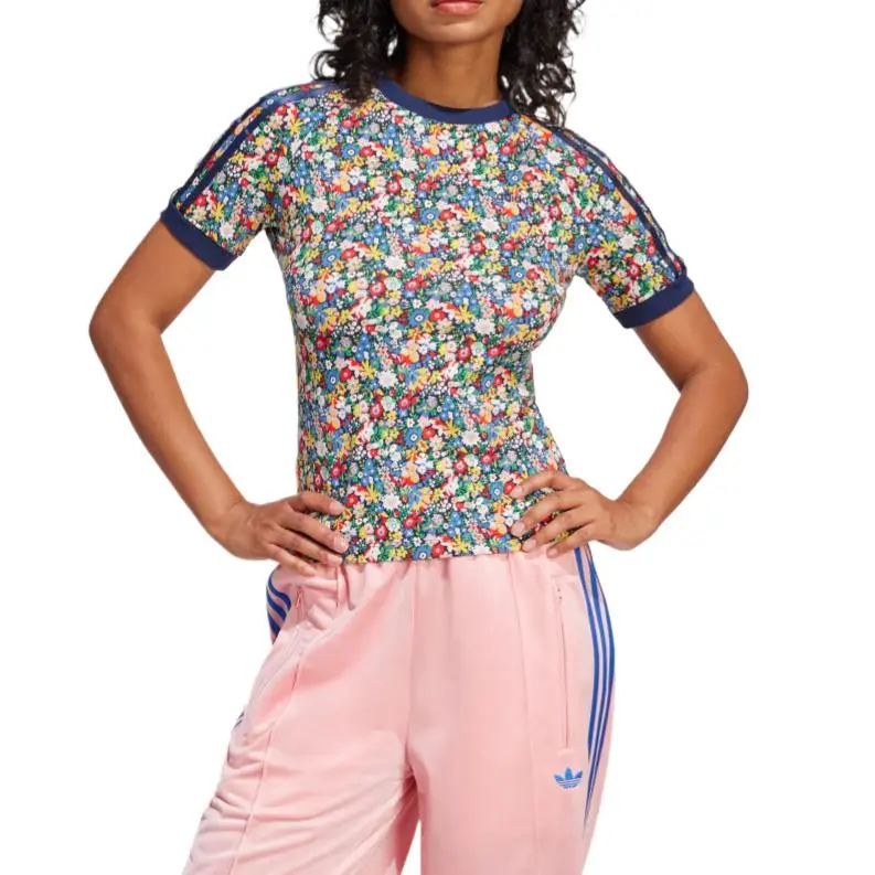 Adidas Women's Liberty London Cali Tee Multicolor/Night Indigo-1