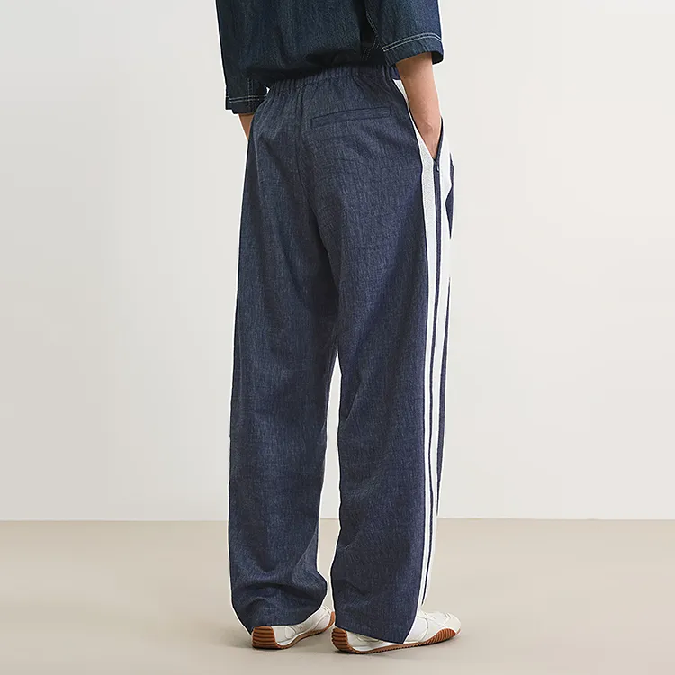 CROQUIS Casual Pants Men 410 Dark Navy Blue-3