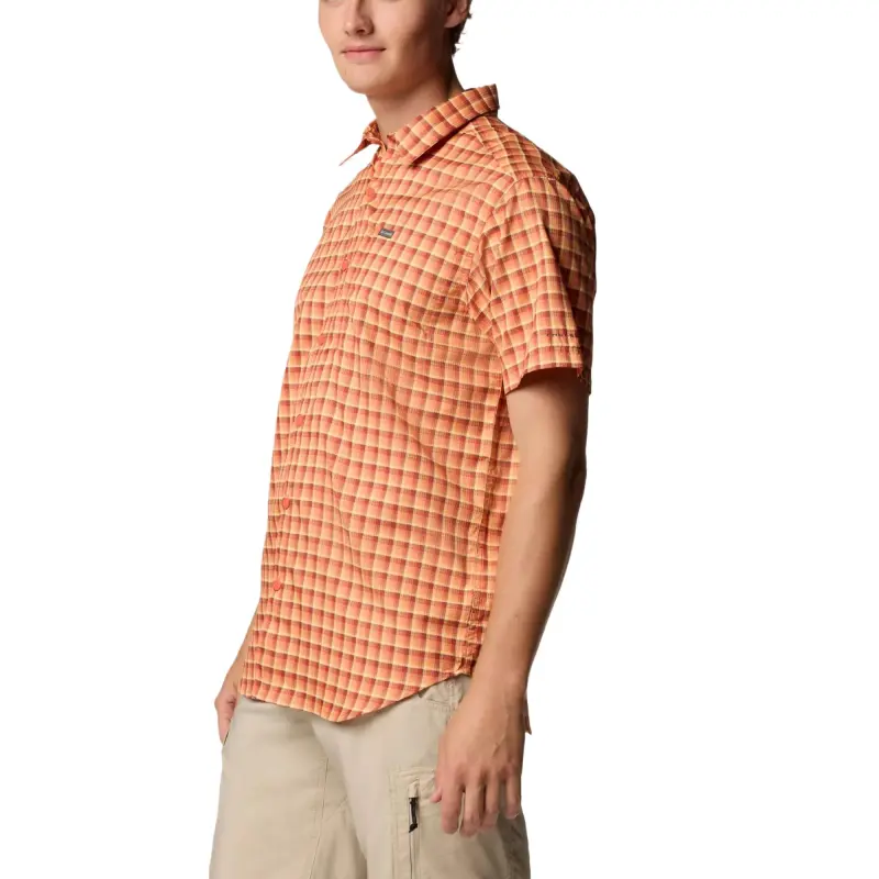 Columbia Silver Ridge Utility Lite Shirt Men's Orange Lattice-2