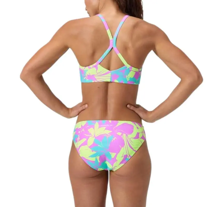 Speedo Bikini Women's Blue Yellow-3
