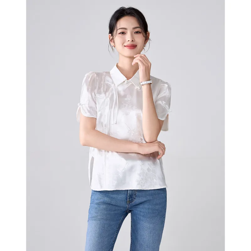Love Elaine Summer Shirt Regular Women's White-1