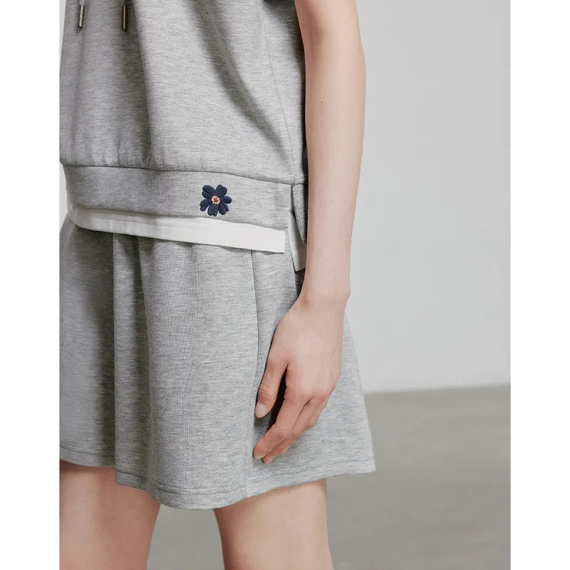 Initial Language Casual Suit Women's Heather Gray-4