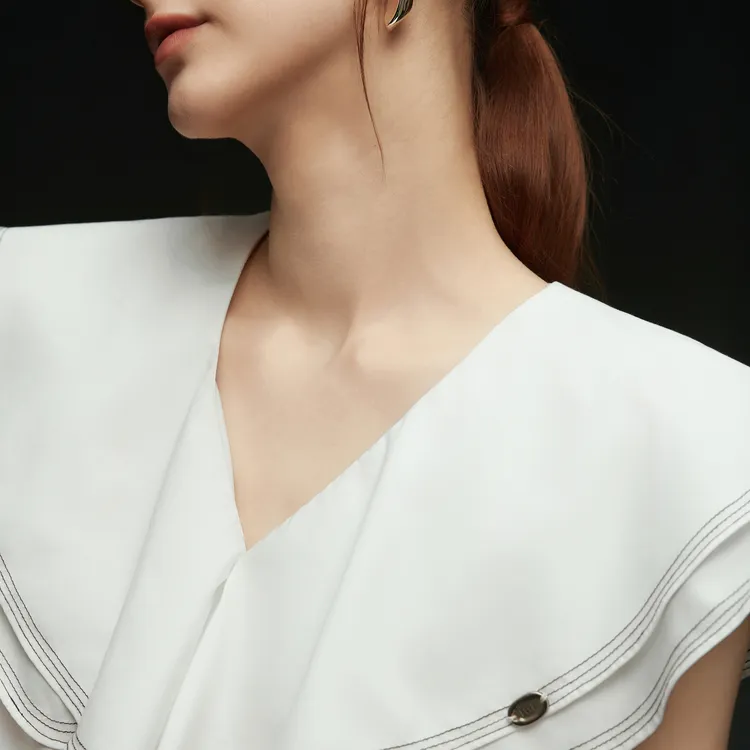ELLE Shirts Women's White-5