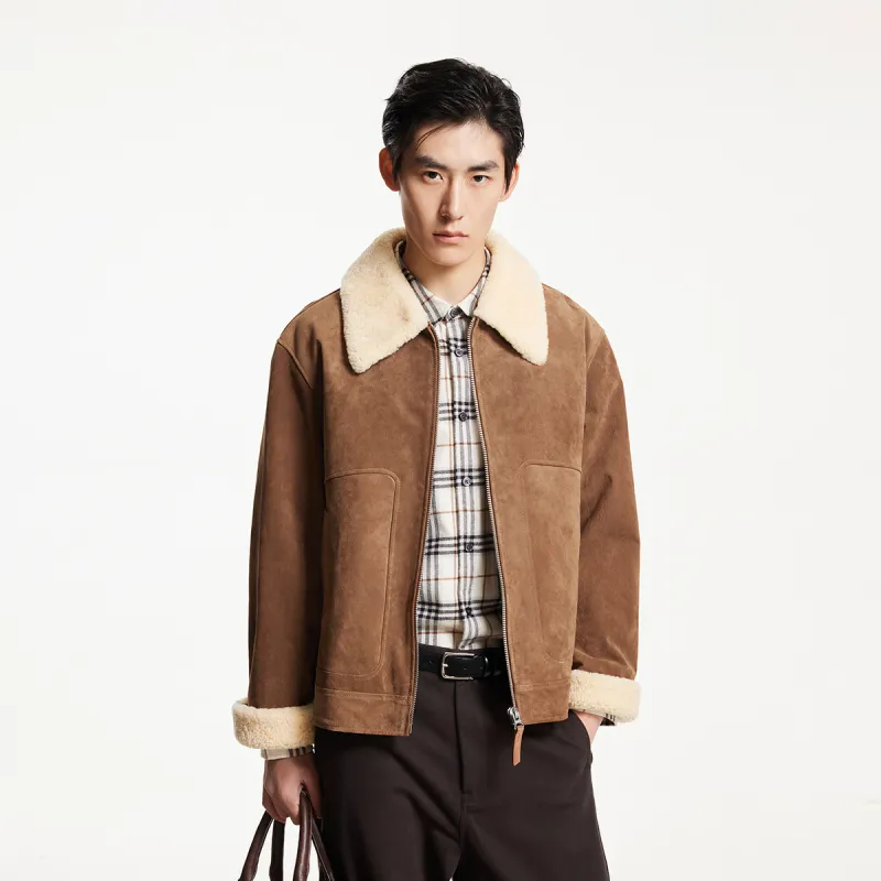 JACK JONES· Leather Jacket Men's Dark Brown-2