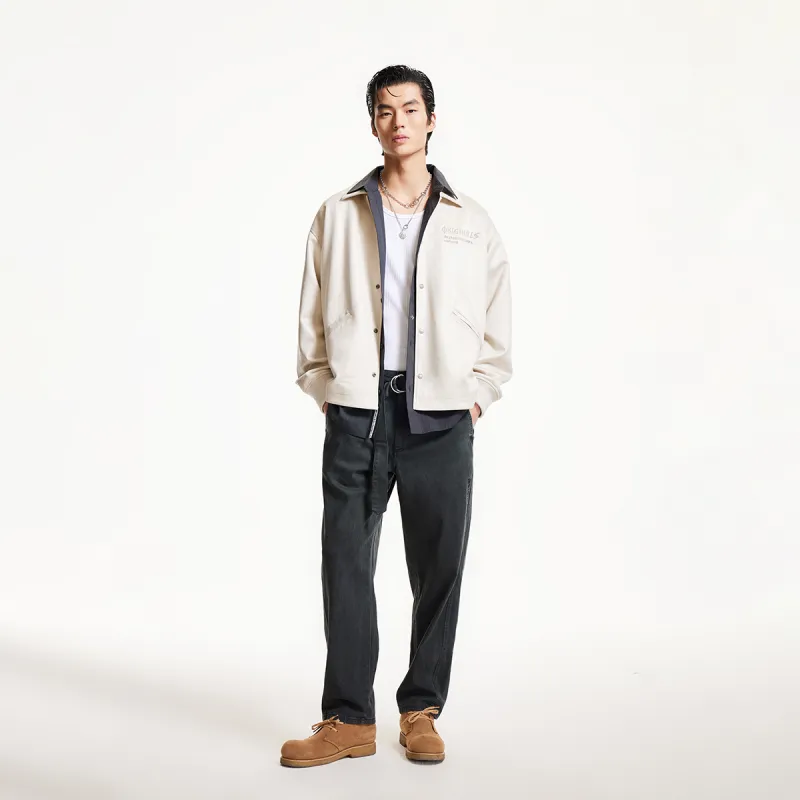 JACK JONES· Casual Pants Men's Black Sand Color-3