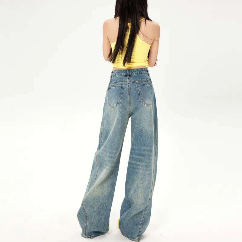 ZNZX Universal For All Seasons Jeans Loose Fit Women's Nostalgic Blue-6