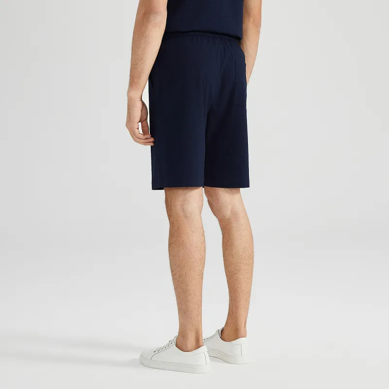 Satchi Casual Shorts Men's Navy Blue-5