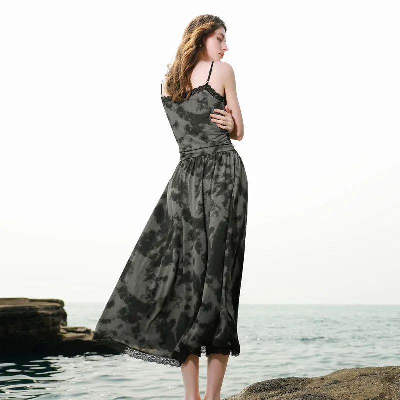 3COLOUR Slip Dresses Women's Silent Gray Blended-4