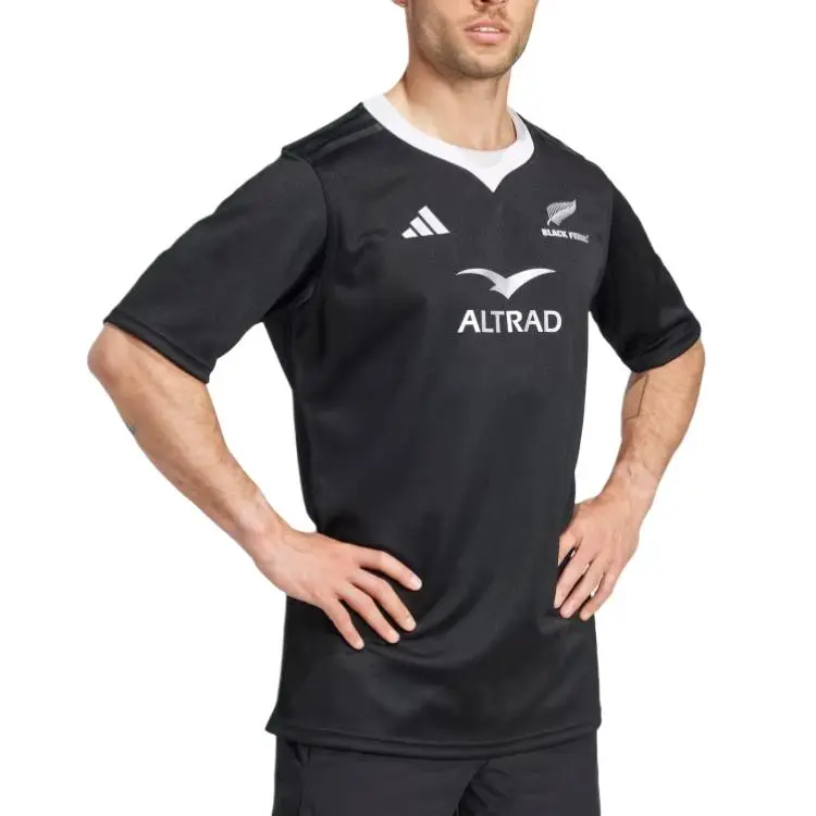 Adidas Free Shipping With AdiClub Black Ferns Rugby Home Jersey-2