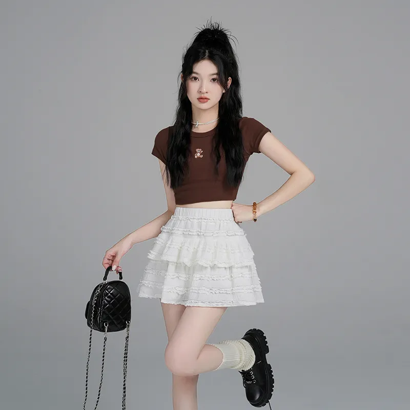 XIANSINIAO Casual Short Skirts Women's-1