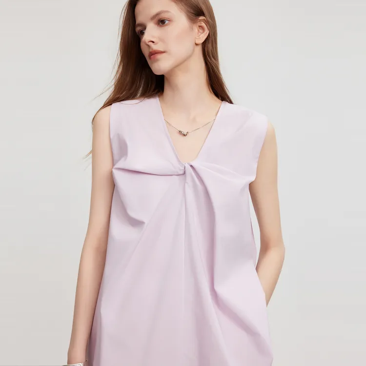 ELLE Shirts Women's Pink Purple-2