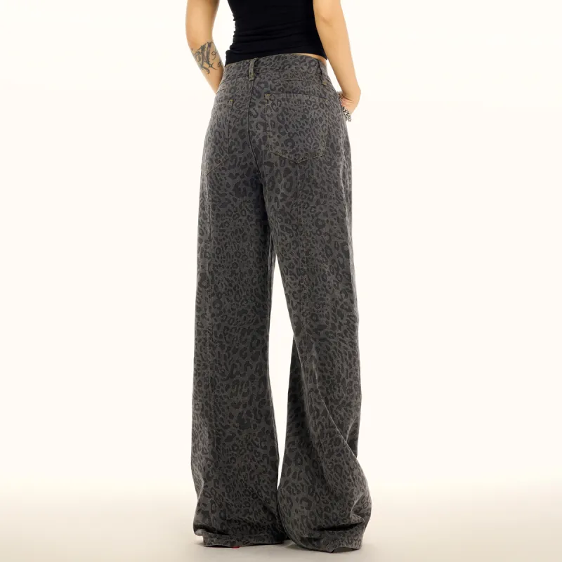 ZAVK Jeans Women's Leopard Print-6