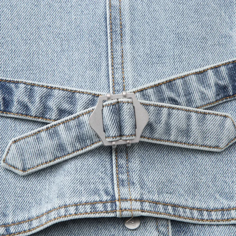GUESS Vests Women's AULI Denim Blue-3