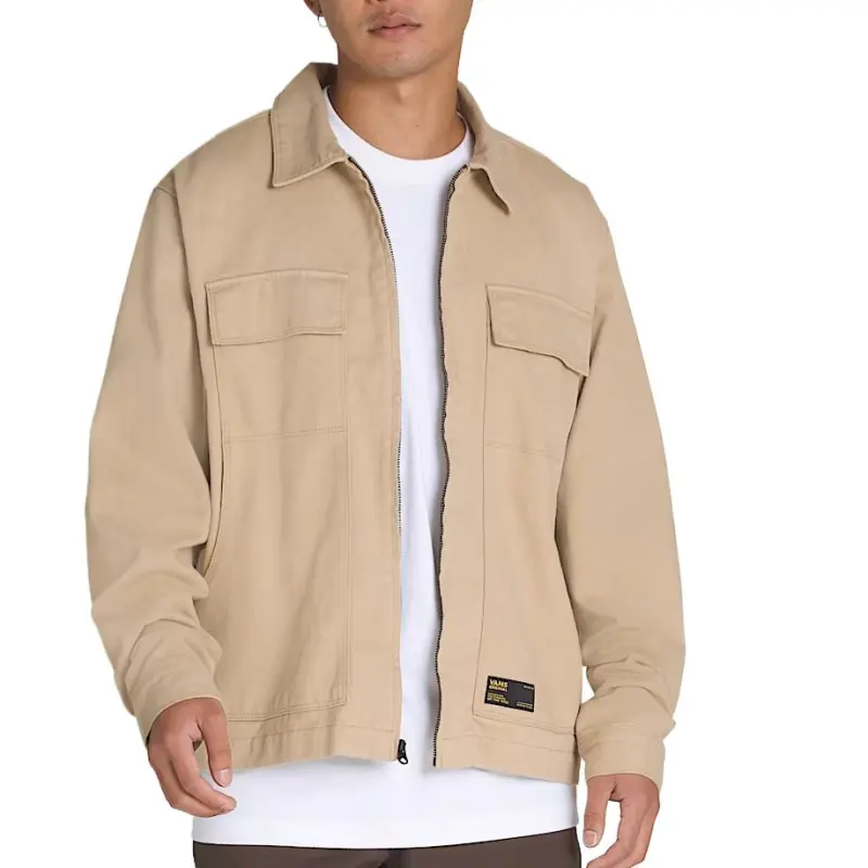 Vans Mcavoy Zip Station Jacket Men's Light Brown-1