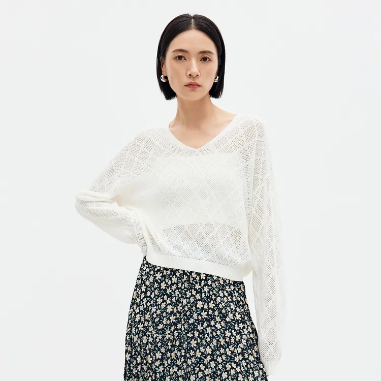 SHUIYUNJIAN Knitwear Women's Raw White-2