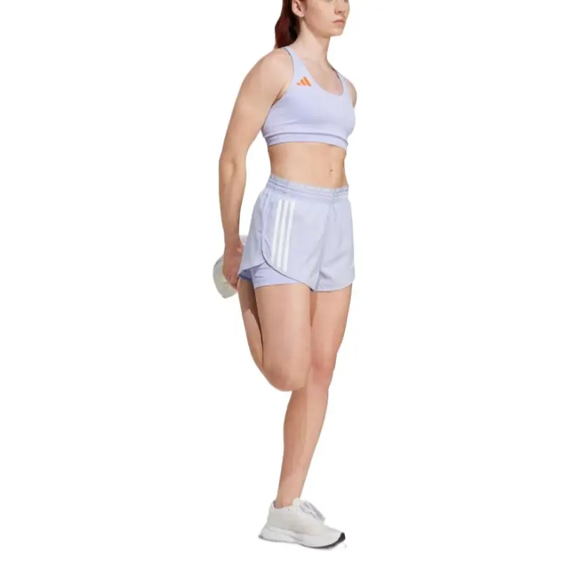 Adidas Own The Run Own The Run 3S Sports Shorts Women's Purple-3