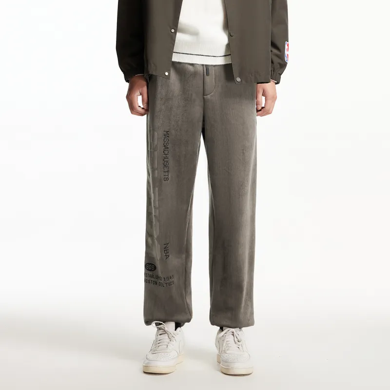 JACK JONES· x NBA Knitted Sweatpants Men's Black Olive-5