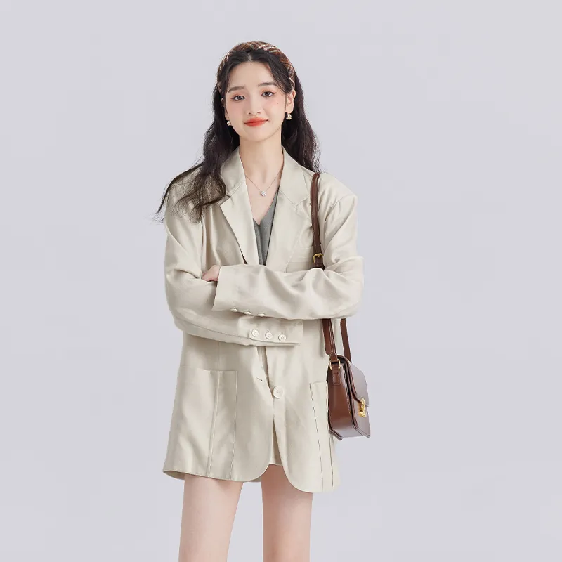 DEAR DEER PUFF Business Suit Women's Khaki-1