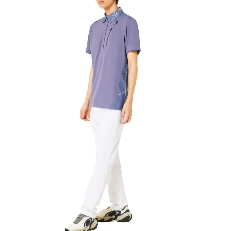 Oakley Skull Water Ballet Shirt Polo Shirt Women's Blue-5