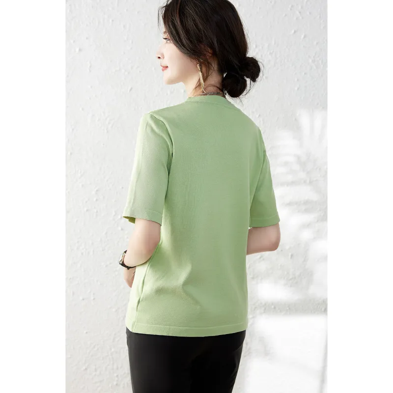 Love Elaine Knitwear Women's Pea Green-3