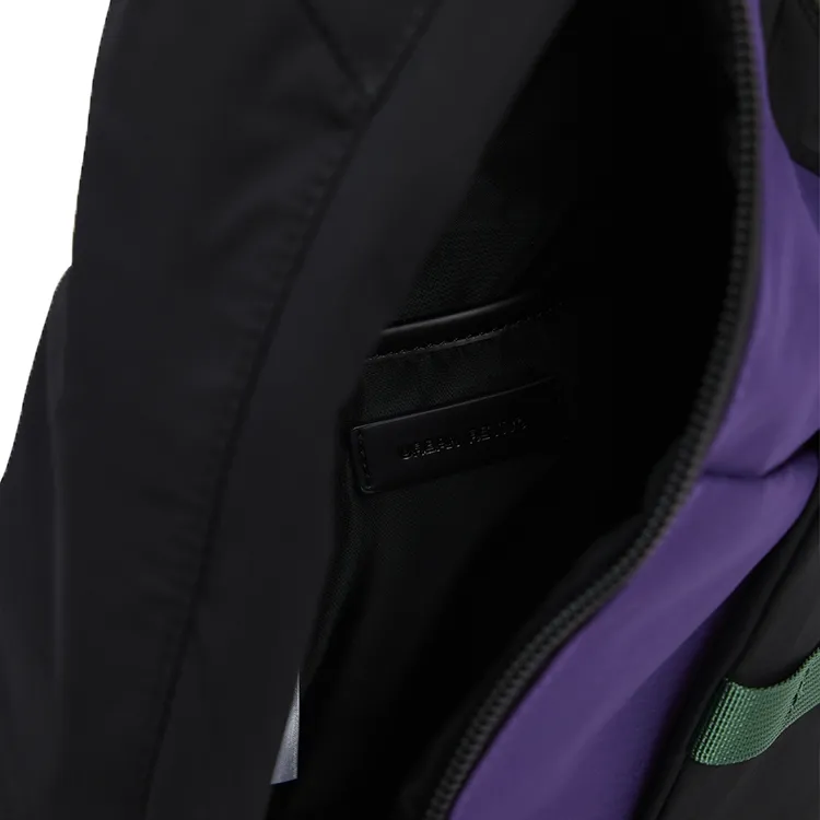 URBAN REVIVO Fabric Sling Bag Women's Black-3