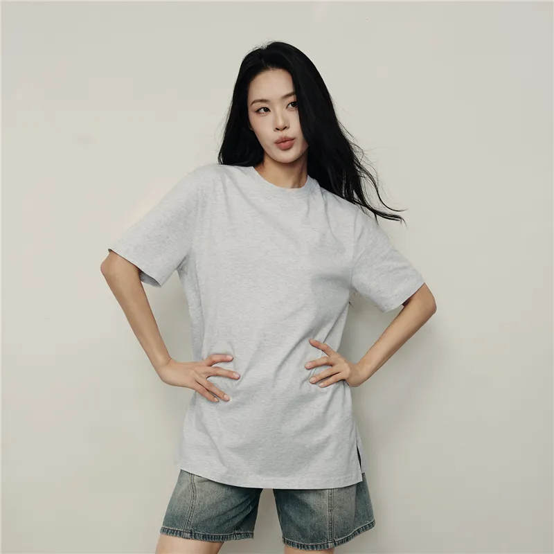 UNIQLO T Shirts Women's 02 Light Heather Gray-4