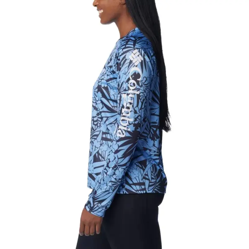 Columbia PFG Super Tidal Tee T-Shirt Women's Blue-2
