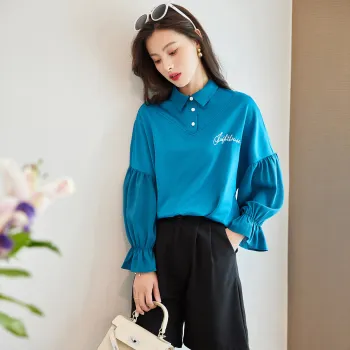 Like The Age Of Water Sweatshirt Loose Fit Women's Lake Blue