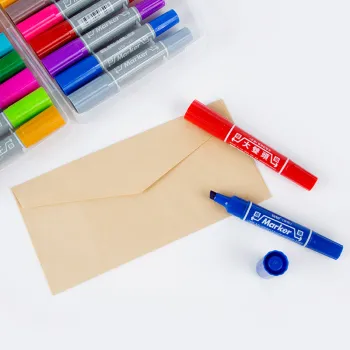 LETO Dual Head Brush 24 Pcs Color Large Capacity Oily Brush Waterproof Large Head Marker Pen/Highlighter Pen