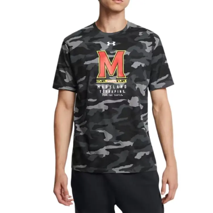 Under Armour Performance CottonCollegiate T Shirt Men's Camouflage-2