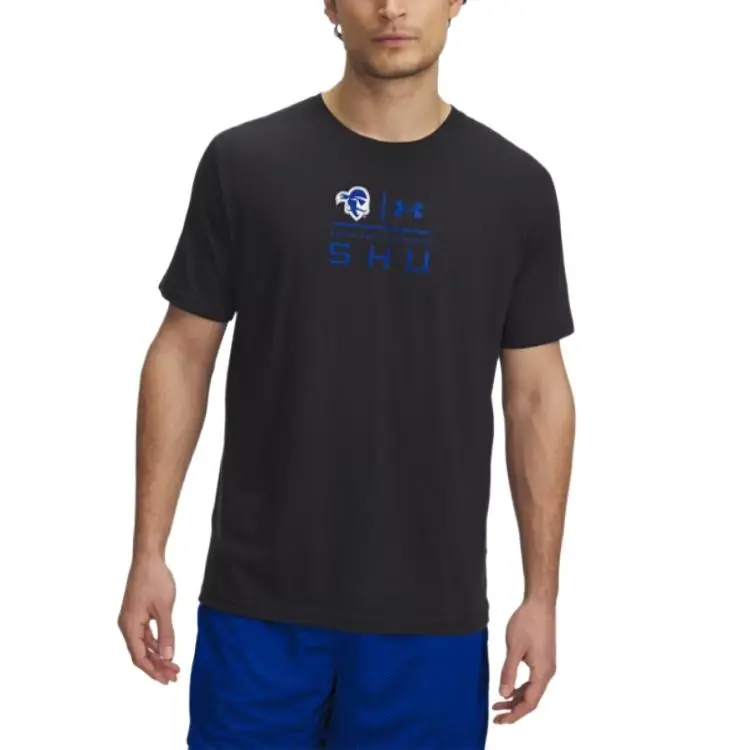Under Armour Performance CottonCollegiate T Shirt Men's Black-2