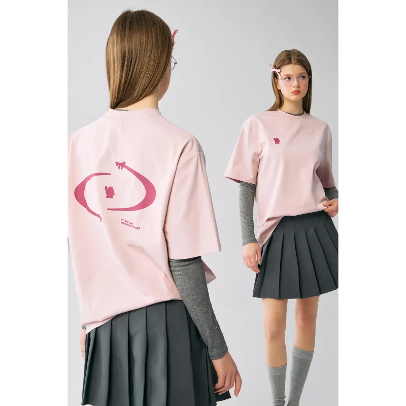 MYSAMESAME T Shirts Unisex Peach Pink-6