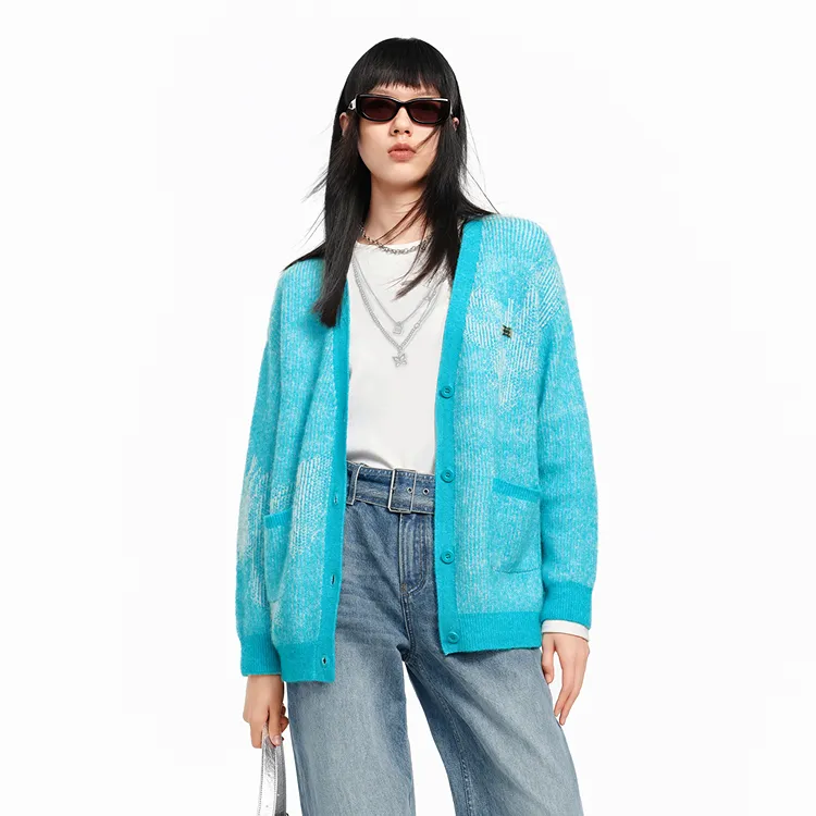 PEACEBIRD Knitwear Women's Peacock Blue-3