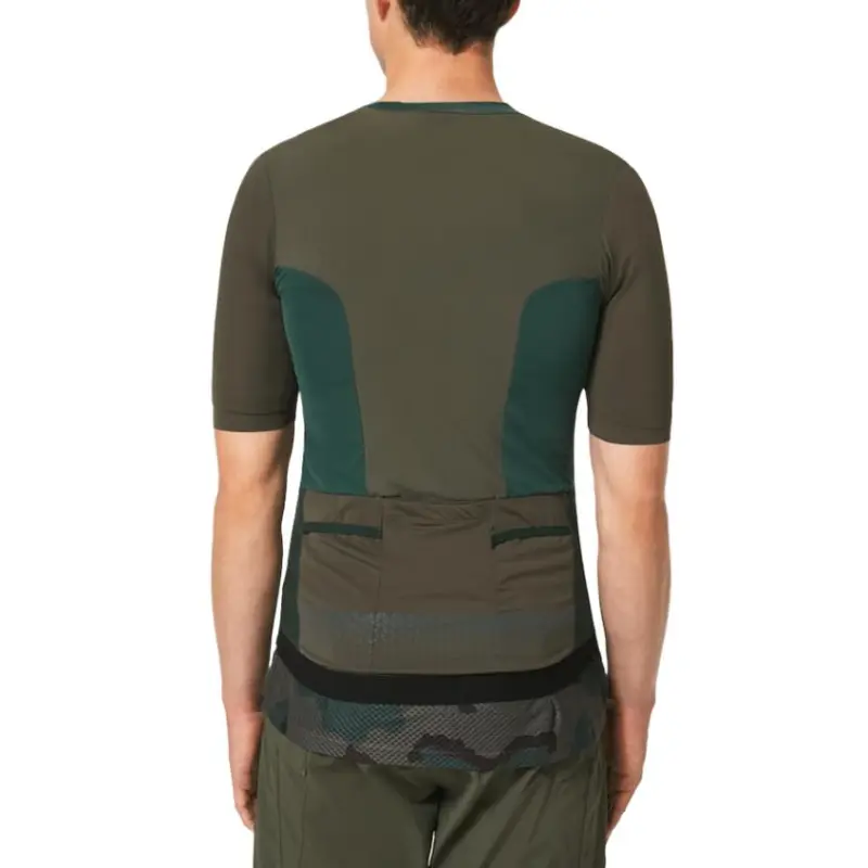 Oakley Point To Point Jersey Cycling Clothing Men's Dark Green-3