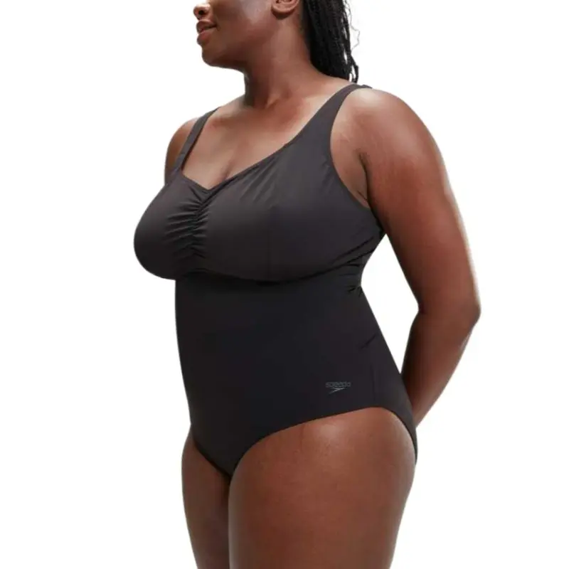 Speedo SwimsuitBlack One piece Swimsuit Women's Gray-2