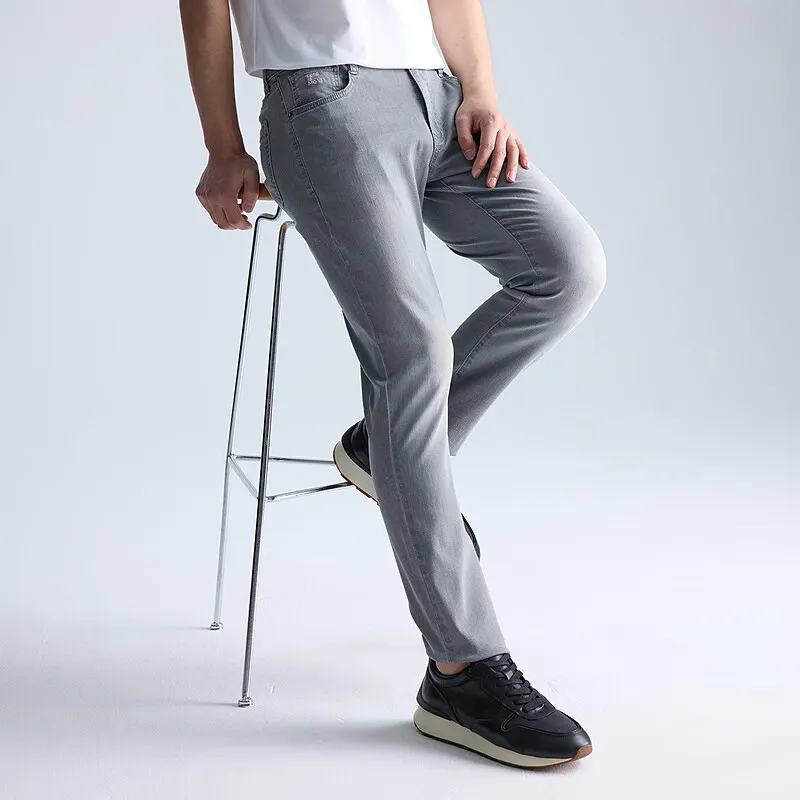 LESS IS MORE Jeans Men Light Gray-4
