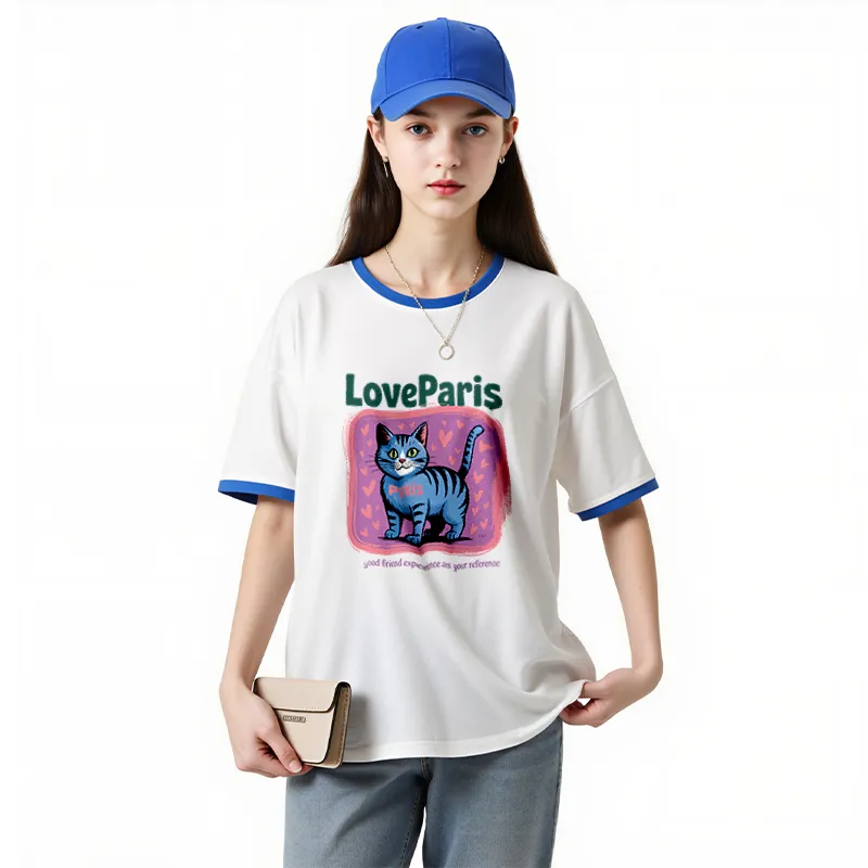 FAIRWHALE Drop Shoulder Sleeve T Shirt Women's-14