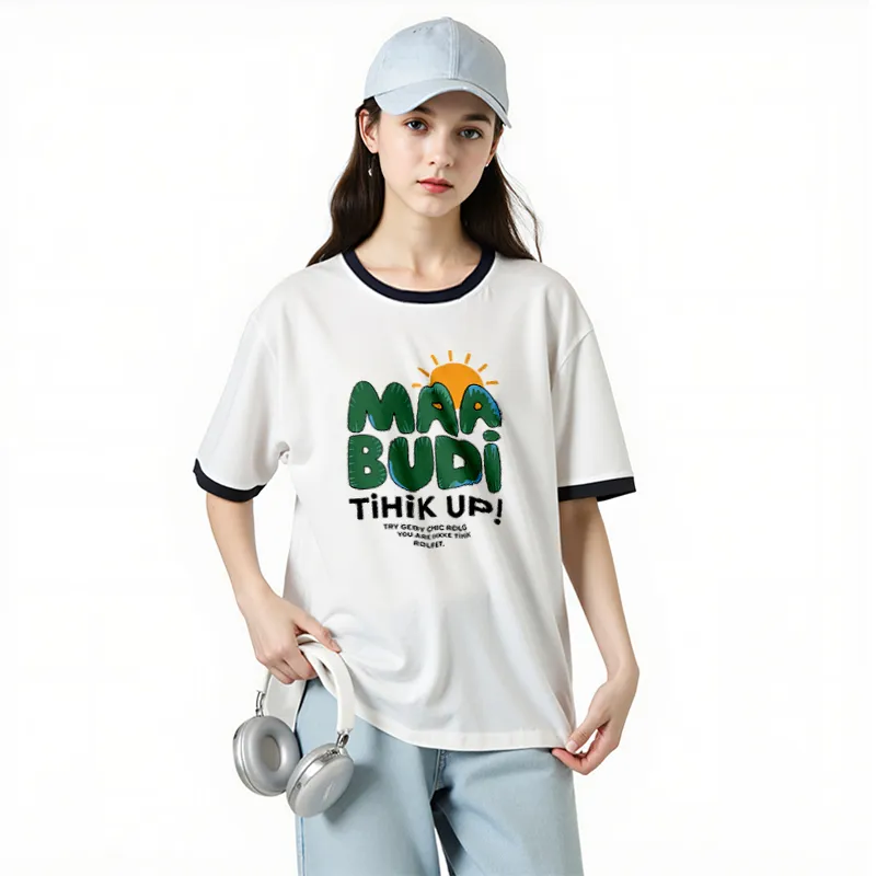 FAIRWHALE Drop Shoulder Sleeve T Shirt Women's-3