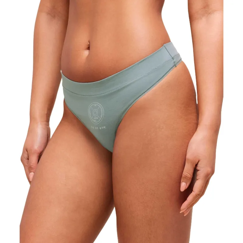 GYMSHARK Deadlift Graphic Cotton Thong Underpants Women's 1 Pack-1