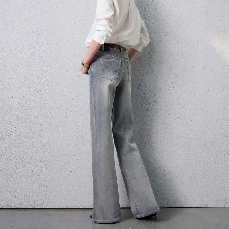 3COLOUR Jeans Women's Stone Gray-5