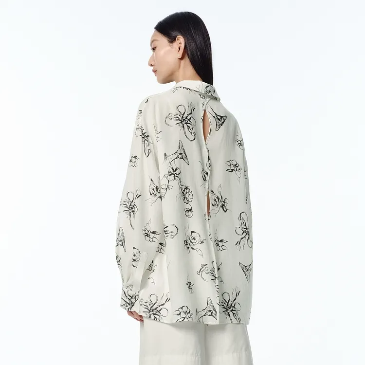 PEACEBIRD Shirts Women's Beige-4