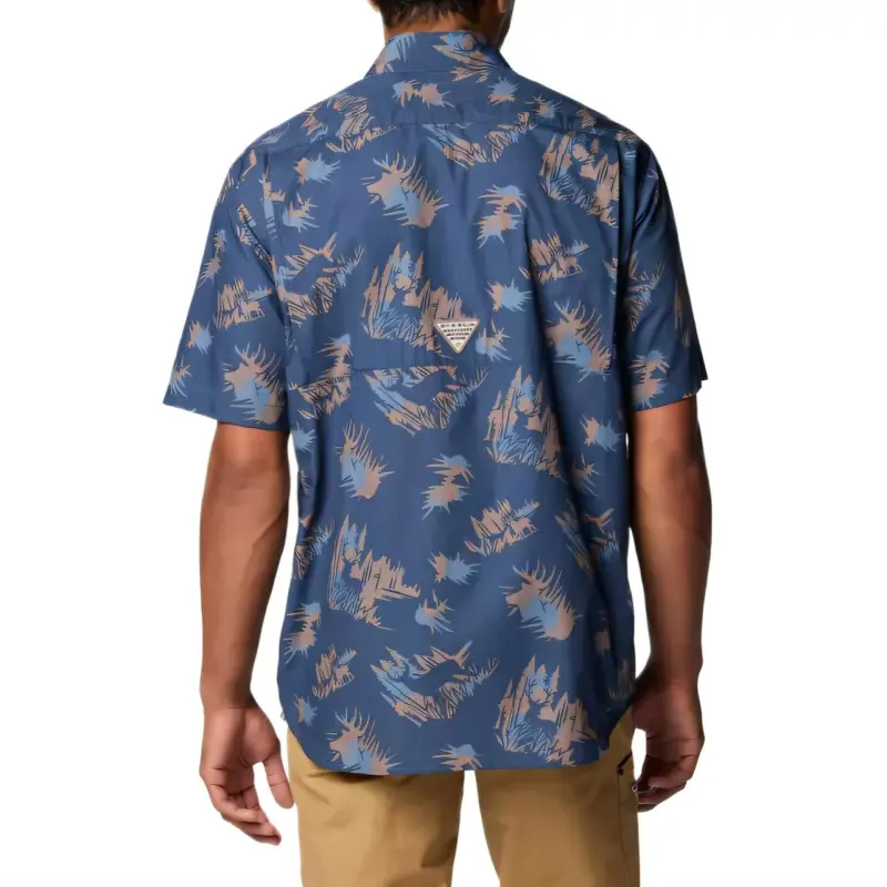Columbia PHG Super Sharptail Shirt Men's Blue-1