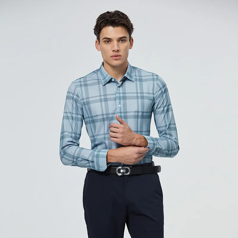 DIDIBOY Shirts Unisex Green Plaid-3